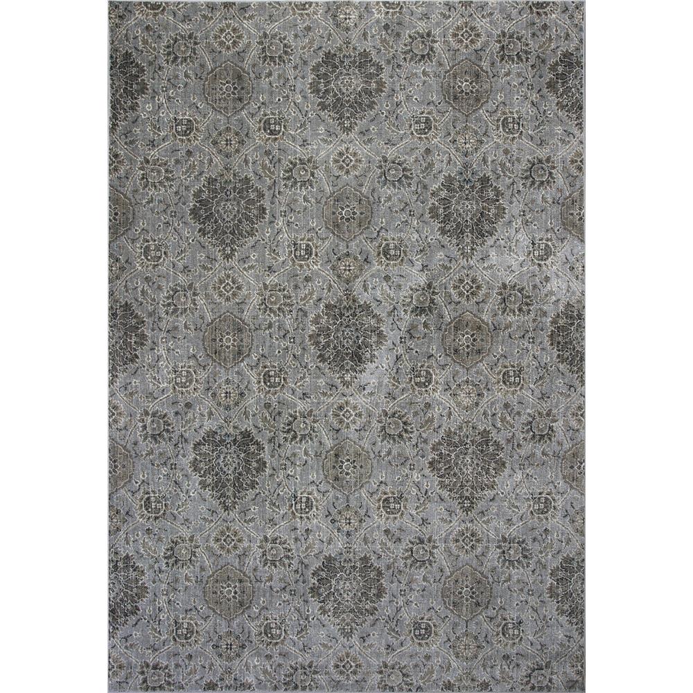 KAS 8605 Provence 2 Ft. 2 In. X 6 Ft. 11 In. Runner Rug in Silver